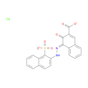 CALCIUM (4E)-3-OXO-4-[(1-SULFONATONAPHTHALEN-2-YL)HYDRAZINYLIDENE]NAPHTHALENE-2-CARBOXYLATE