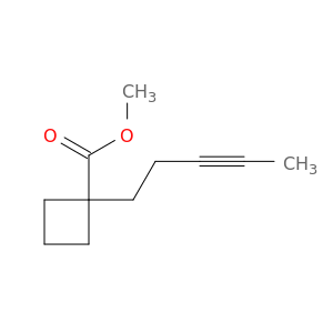 Cyclobutanecarboxylic acid, 1-(3-pentynyl)-, methyl ester
