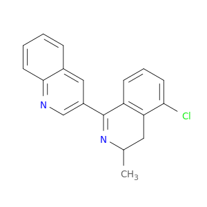 Quinoline, 3-(5-chloro-3,4-dihydro-3-methyl-1-isoquinolinyl)-