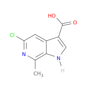 5-氯-7-甲基-1H-吡咯[2,3-C]吡啶-3-羧酸