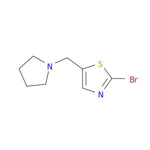 2-Bromo-5-(pyrrolidin-1-ylmethyl)thiazole