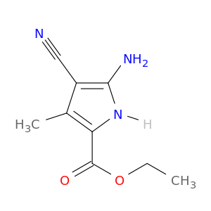 1H-Pyrrole-2-carboxylic acid, 5-amino-4-cyano-3-methyl-, ethyl ester