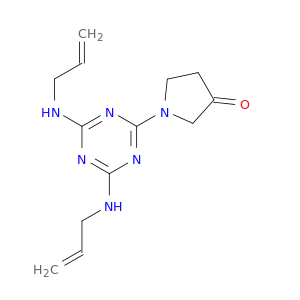 3-Pyrrolidinone, 1-[4,6-bis(2-propenylamino)-1,3,5-triazin-2-yl]-
