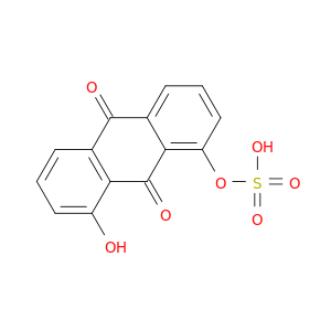 9,10-Anthracenedione, 1-hydroxy-8-(sulfooxy)-
