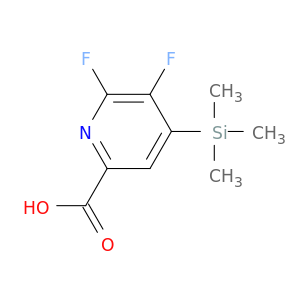 5,6-二氟-4-(三甲基硅烷基)吡啶-2-甲酸