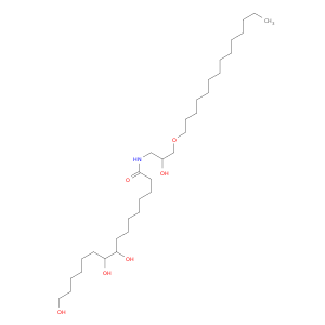 Hexadecanamide, 9,10,16-trihydroxy-N-2-hydroxy-3-(tetradecyloxy)propyl-