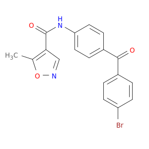 4-Isoxazolecarboxamide, N-[4-(4-bromobenzoyl)phenyl]-5-methyl-