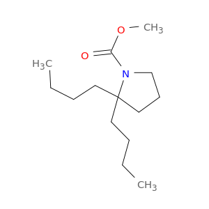 1-Pyrrolidinecarboxylic acid, 2,2-dibutyl-, methyl ester
