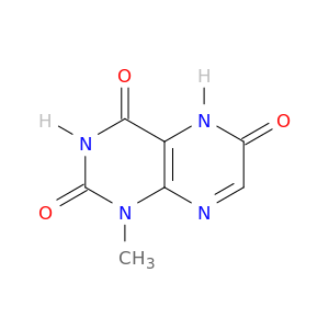 2,4,6(3H)-Pteridinetrione, 1,5-dihydro-1-methyl-