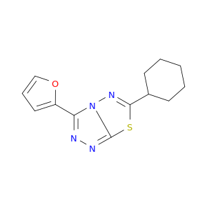 6-Cyclohexyl-3-(furan-2-yl)-[1,2,4]triazolo[3,4-b][1,3,4]thiadiazole