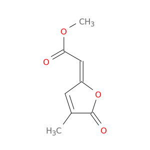 Acetic acid, (4-methyl-5-oxo-2(5H)-furanylidene)-, methyl ester, (E)-
