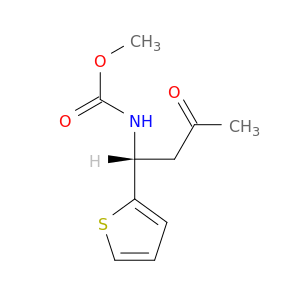 Carbamic acid, [(1R)-3-oxo-1-(2-thienyl)butyl]-, methyl ester