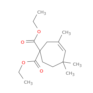 3-Cycloheptene-1,1-dicarboxylic acid, 3,5,5-trimethyl-, 1,1-diethyl ester