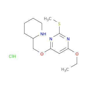 4-乙氧基-2-甲基硫基-6-(哌啶-2-基甲氧基)-嘧啶盐酸盐