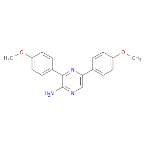 Pyrazinamine, 3,5-bis(4-methoxyphenyl)-