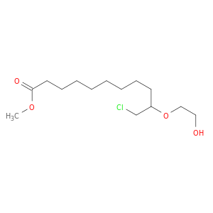 Undecanoic acid, 11-chloro-10-(2-hydroxyethoxy)-, methyl ester