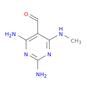 5-Pyrimidinecarboxaldehyde, 2,4-diamino-6-(methylamino)-