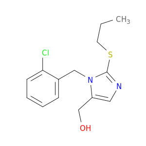 1H-Imidazole-5-methanol, 1-[(2-chlorophenyl)methyl]-2-(propylthio)-