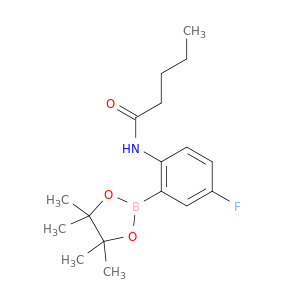 2-(戊酰胺基)-5-氟苯硼酸频那醇酯