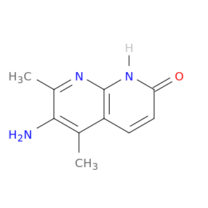 1,8-Naphthyridin-2(1H)-one,6-amino-5,7-dimethyl-, hydrochloride (1:1)