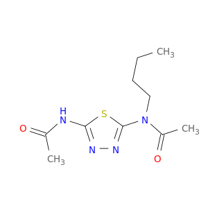 N-(5-ACETAMIDO-1,3,4-THIADIAZOL-2-YL)-N-BUTYL-ACETAMIDE