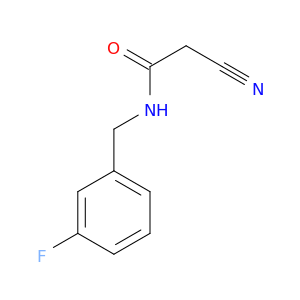 2-cyano-N-[(3-fluorophenyl)methyl]acetamide