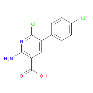 3-Pyridinecarboxylic acid, 2-amino-6-chloro-5-(4-chlorophenyl)-