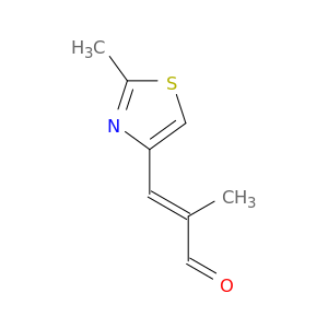 2-Propenal, 2-methyl-3-(2-methyl-4-thiazolyl)-, (2E)-