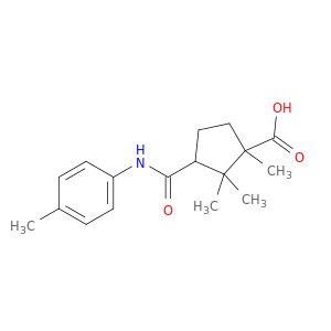 cyclopentanecarboxylic acid, 1,2,2-trimethyl-3-[[(4-methylphenyl)amino]carbonyl]-