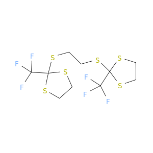 1,3-Dithiolane,2,2'-[1,2-ethanediylbis(thio)]bis[2-(trifluoromethyl)- (9CI)