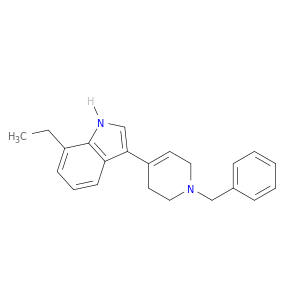 1H-Indole, 7-ethyl-3-[1,2,3,6-tetrahydro-1-(phenylmethyl)-4-pyridinyl]-