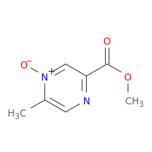 Pyrazinecarboxylic acid, 5-methyl-, methyl ester, 4-oxide