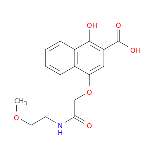 1-羟基-4-[2-[(2-甲氧基乙基)氨基]-2-氧乙氧基]-2-萘羧酸
