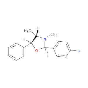 Oxazolidine, 2-(4-fluorophenyl)-3,4-dimethyl-5-phenyl-, (2R,4S,5S)-
