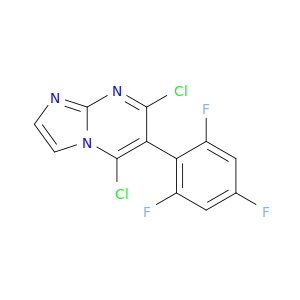 Imidazo[1,2-a]pyrimidine, 5,7-dichloro-6-(2,4,6-trifluorophenyl)-