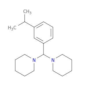 Piperidine, 1,1'-[[3-(1-methylethyl)phenyl]methylene]bis-