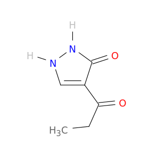 3H-Pyrazol-3-one, 1,2-dihydro-4-(1-oxopropyl)-