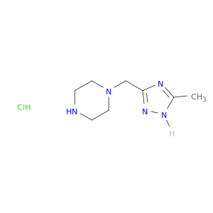 1-[(5-methyl-1H-1,2,4-triazol-3-yl)methyl]piperazine hydrochloride