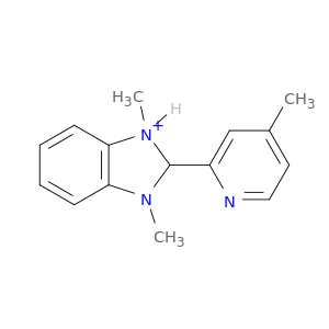 1H-Benzimidazolium, 1,3-dimethyl-2-(4-methyl-2-pyridinyl)-