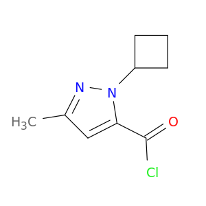 1H-Pyrazole-5-carbonylchloride, 1-cyclobutyl-3-methyl-