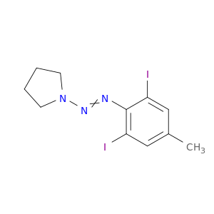 Pyrrolidine, 1-[(2,6-diiodo-4-methylphenyl)azo]-