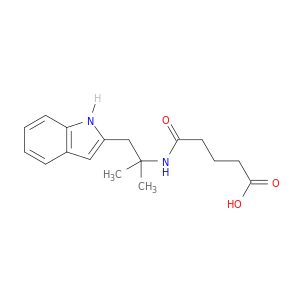 Pentanoic acid, 5-[[2-(1H-indol-2-yl)-1,1-dimethylethyl]amino]-5-oxo-
