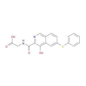 Glycine, N-[[4-hydroxy-6-(phenylthio)-3-isoquinolinyl]carbonyl]-