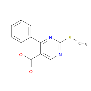5H-[1]Benzopyrano[4,3-d]pyrimidin-5-one, 2-(methylthio)-