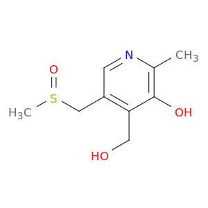 4-Pyridinemethanol, 3-hydroxy-2-methyl-5-[(methylsulfinyl)methyl]-