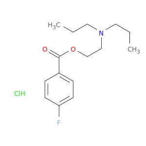 2-(dipropylamino)ethyl 4-fluorobenzoate hydrochloride(1:1)