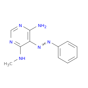 4,6-Pyrimidinediamine, N-methyl-5-(phenylazo)-