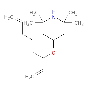 Piperidine, 4-[(1-ethenyl-5-hexenyl)oxy]-2,2,6,6-tetramethyl-