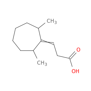 Propanoic acid, 3-(2,7-dimethylcycloheptylidene)-