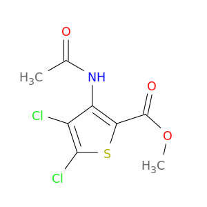 3-乙酰氨基-4,5-二氯噻吩-2-甲酸甲酯